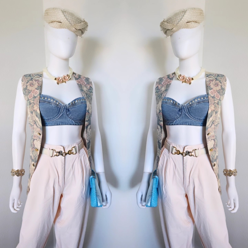 VINTAGE ROMANCE Floral Vest🌸🌸🌸